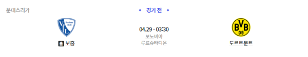 스포츠중계 빠른티비 보훔vs도르트문트 이벤트