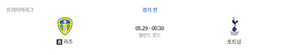 리즈 유나이티드 vs 토트넘 핫스퍼 EPL