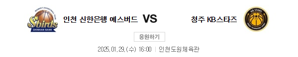 스포츠중계 빠른티비 신한은행 KB스타즈
